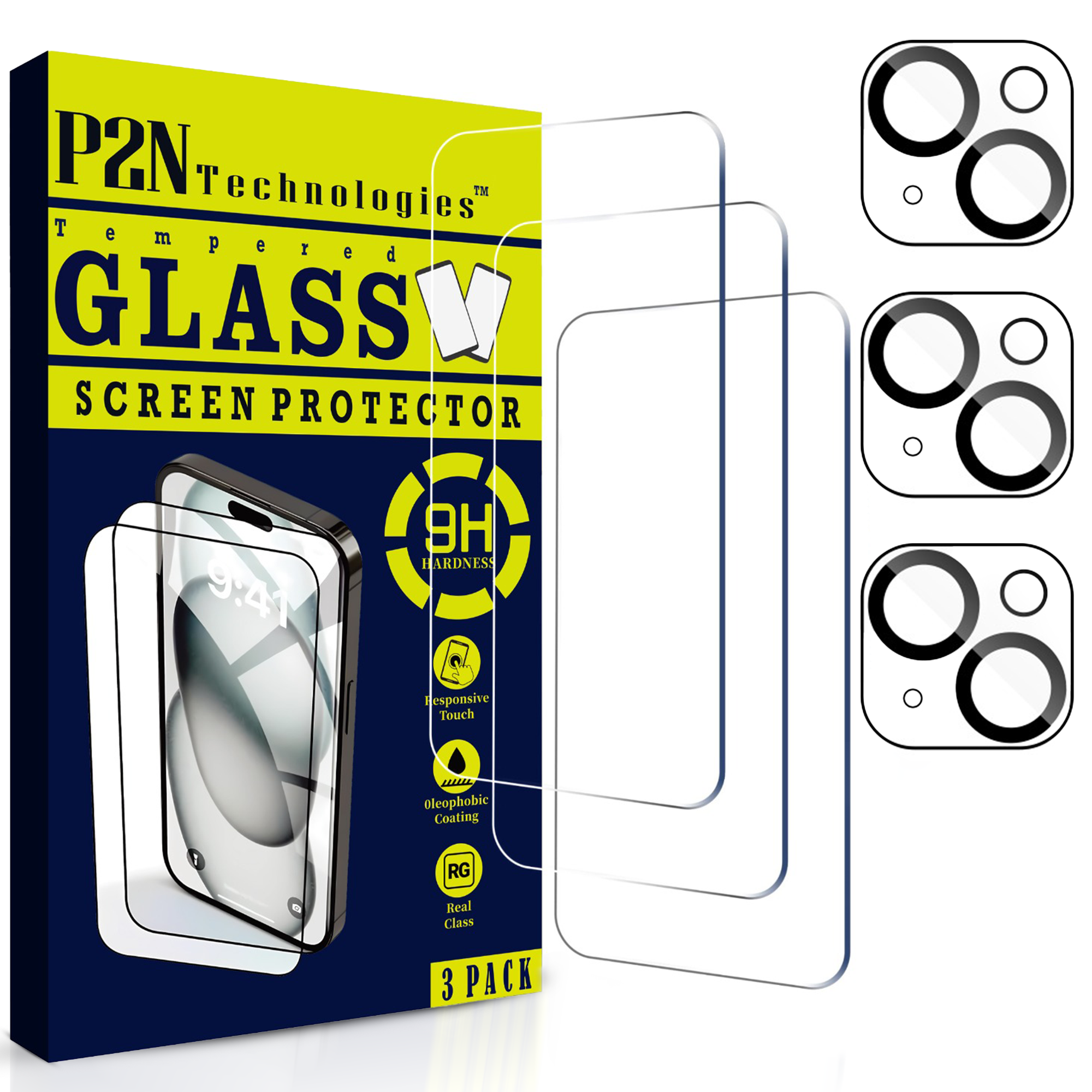 Screen & Lens Protector for iPhone 15/15 pro/15 pro max