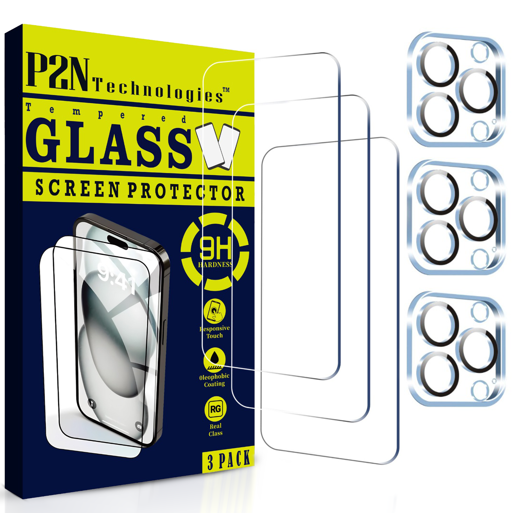 Screen & Lens Protector for iPhone 15/15 pro/15 pro max